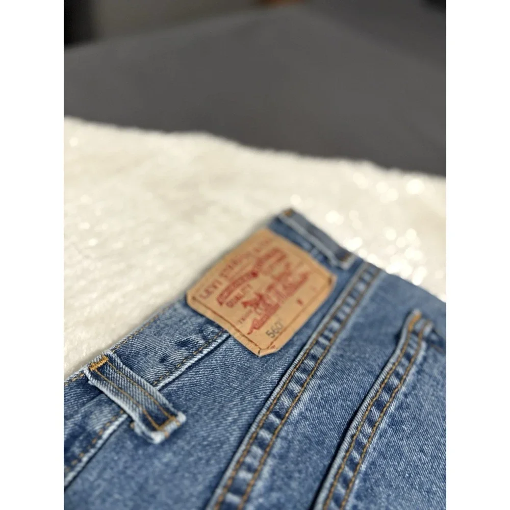 Levi's 560 Comfort Fit‎ Mens Blue Denim Jeans Size 40x38 Act 40x30 Pants